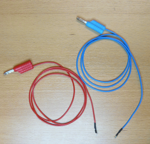 1 Paar Messleitungen, rot/blau